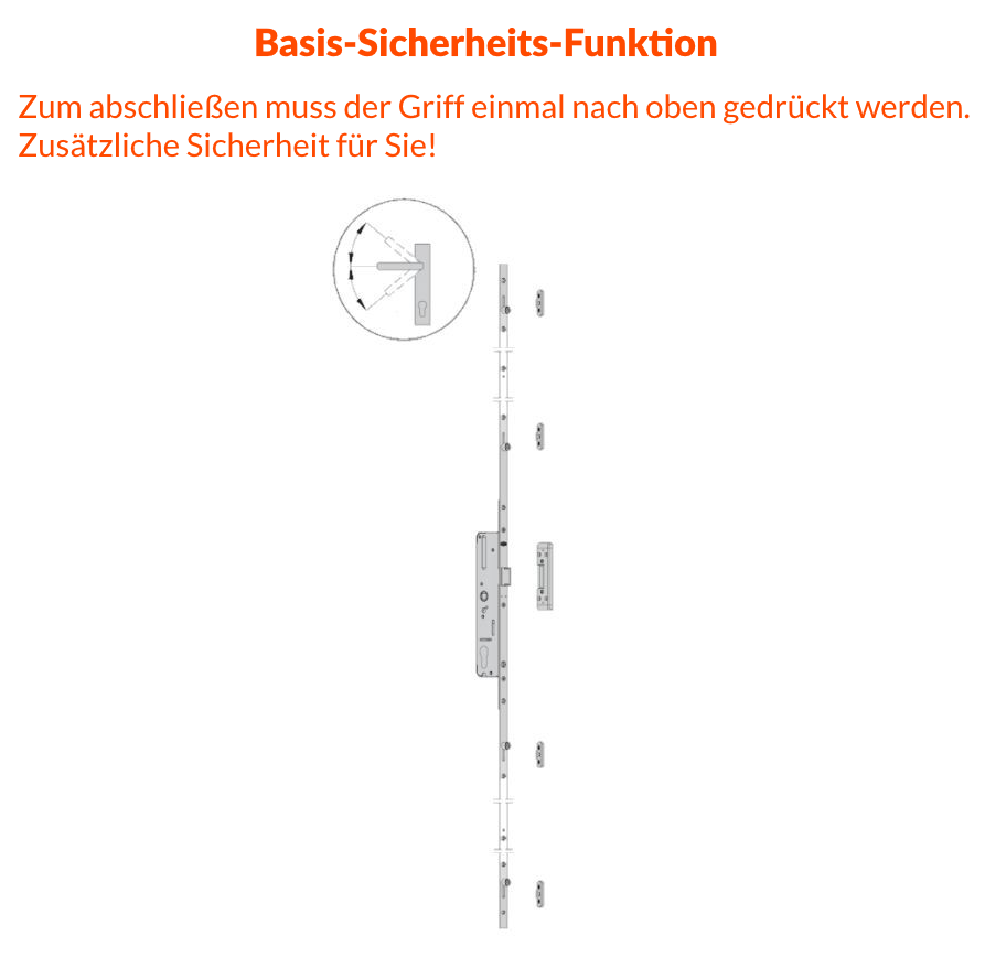 JeCo Nebeneingangstür Kunststoff Innenöffnend Weiß/anthrazit Klarglas LAGERWARE